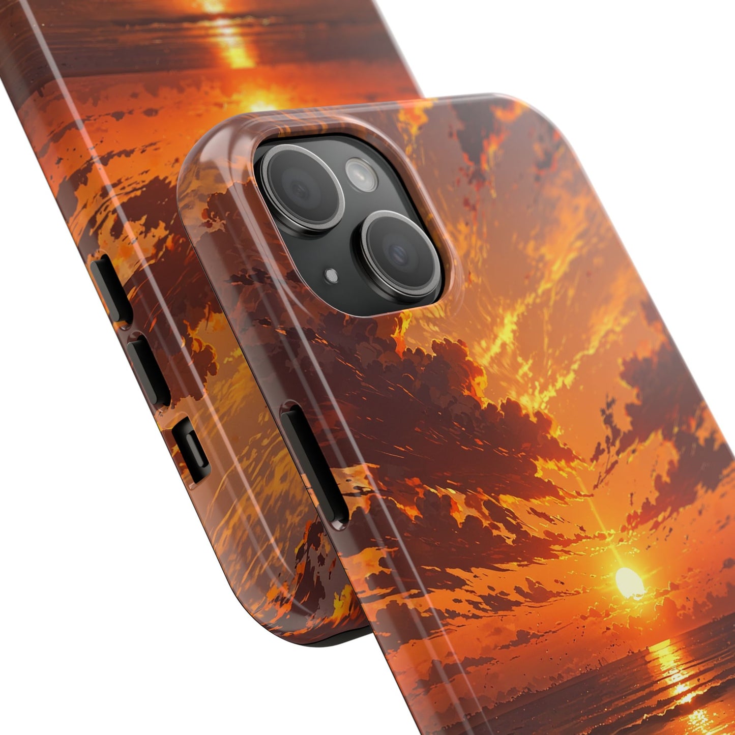 Sunset Waves Tough Phone Case - Vibrant Ocean Design
