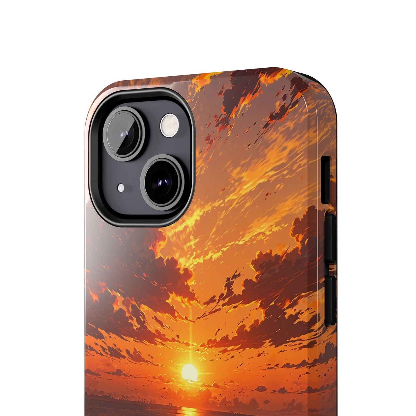 Sunset Waves Tough Phone Case - Vibrant Ocean Design
