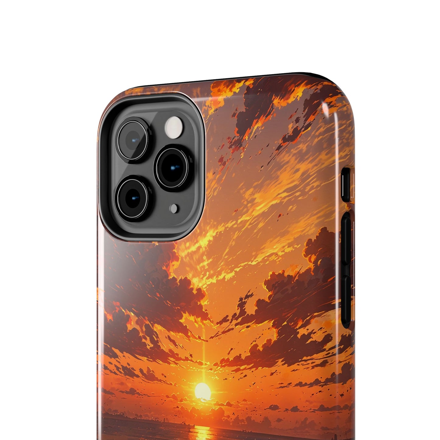 Sunset Waves Tough Phone Case - Vibrant Ocean Design