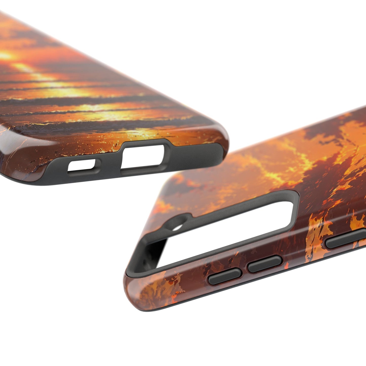 Sunset Waves Tough Phone Case - Vibrant Ocean Design