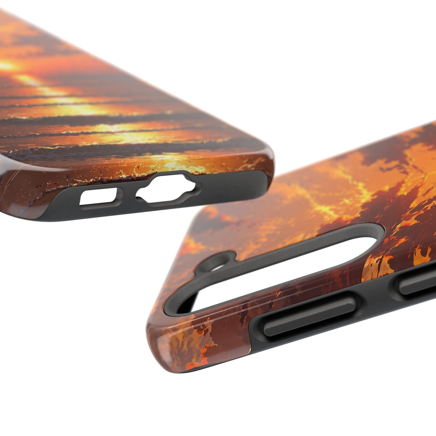 Sunset Waves Tough Phone Case - Vibrant Ocean Design