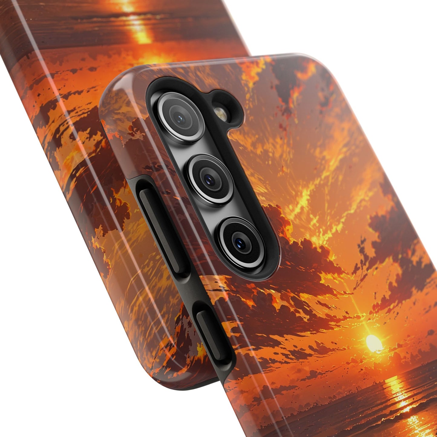 Sunset Waves Tough Phone Case - Vibrant Ocean Design