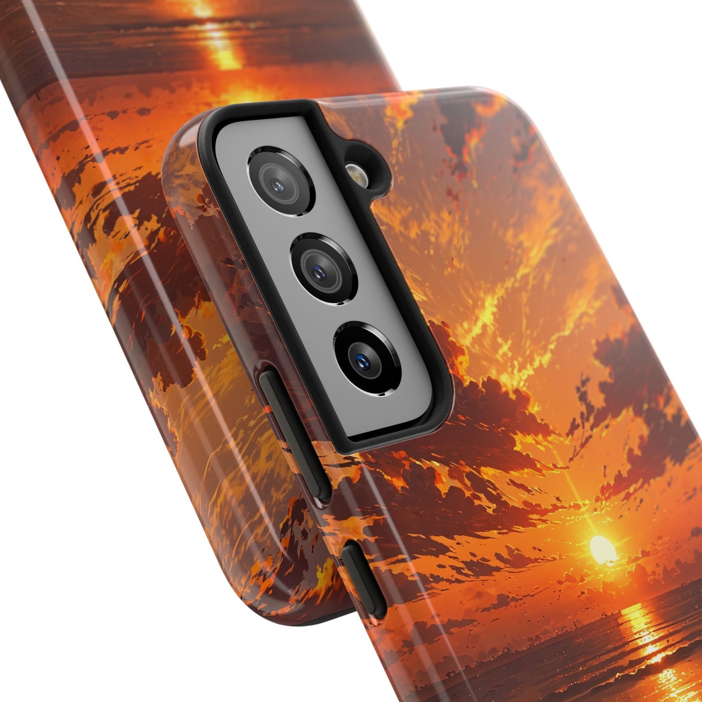 Sunset Waves Tough Phone Case - Vibrant Ocean Design