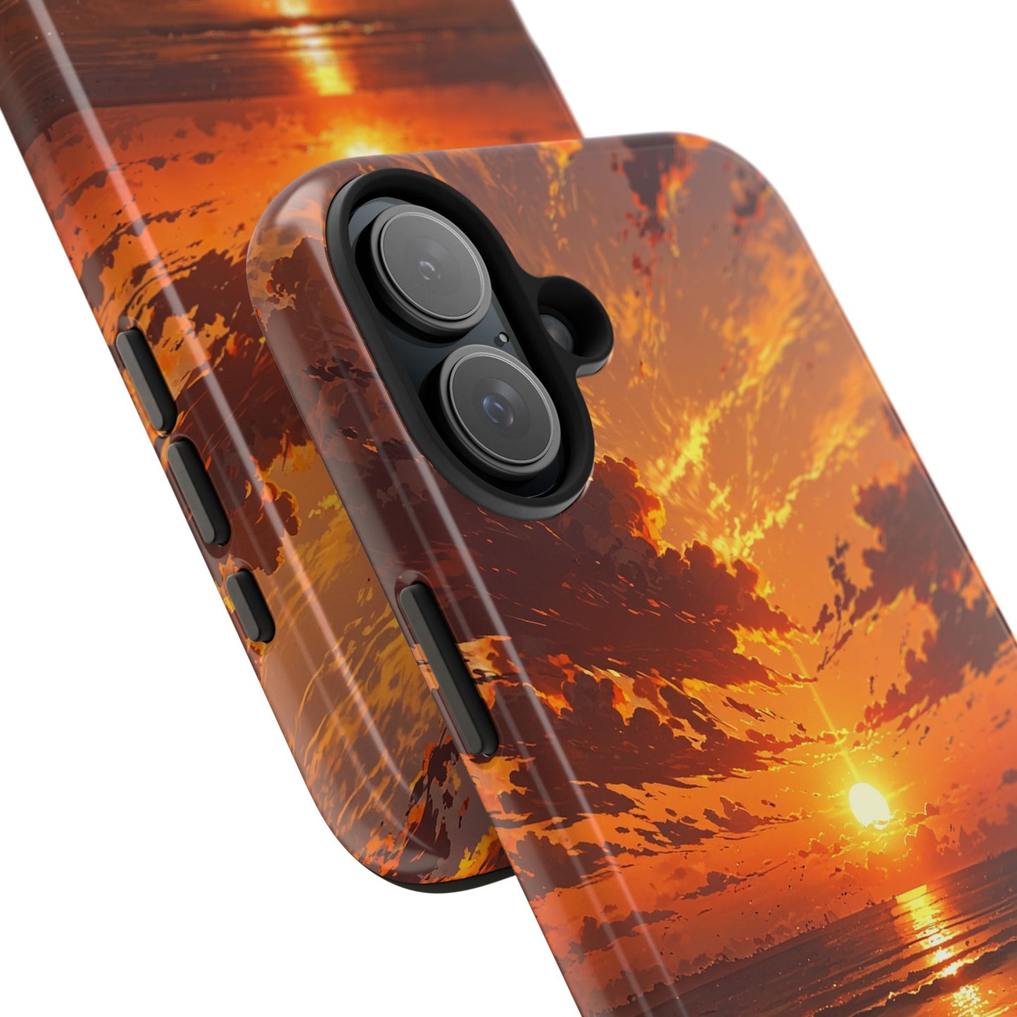 Sunset Waves Tough Phone Case - Vibrant Ocean Design
