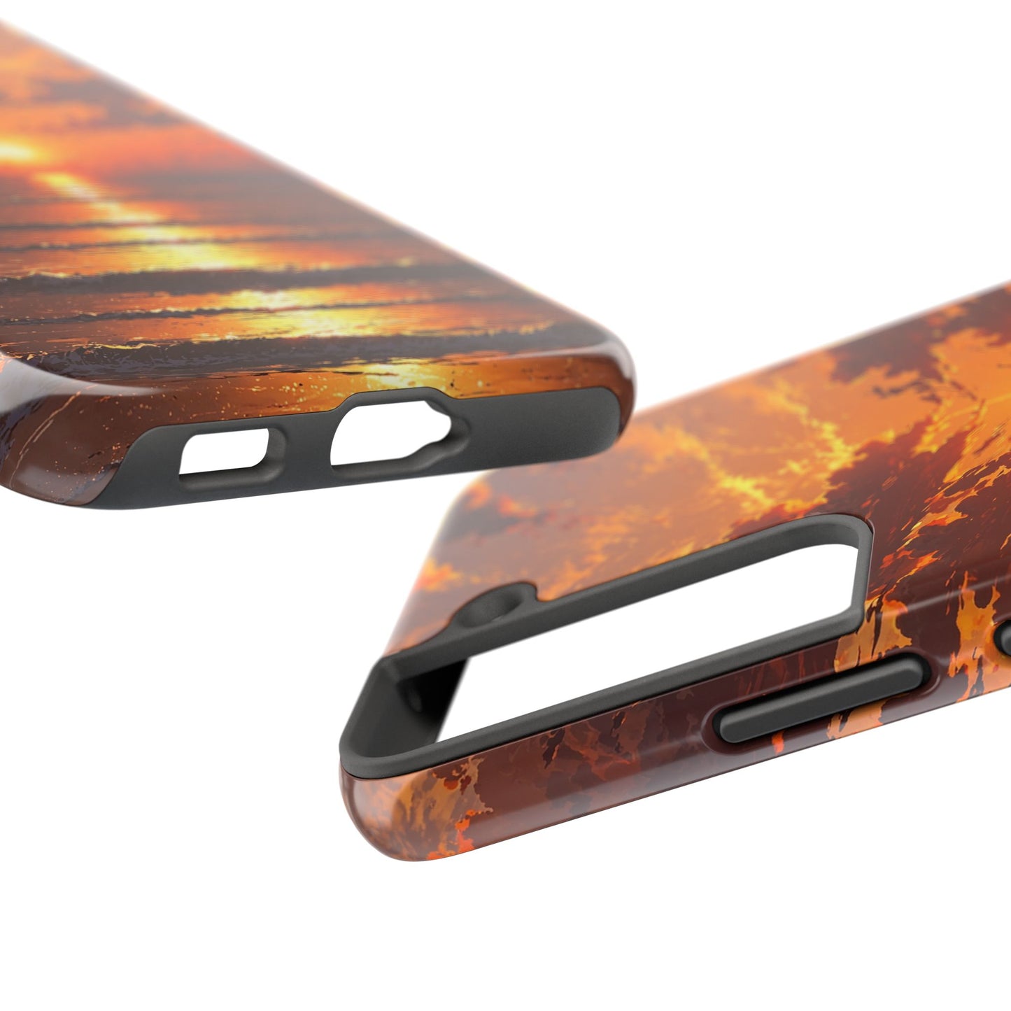 Sunset Waves Tough Phone Case - Vibrant Ocean Design