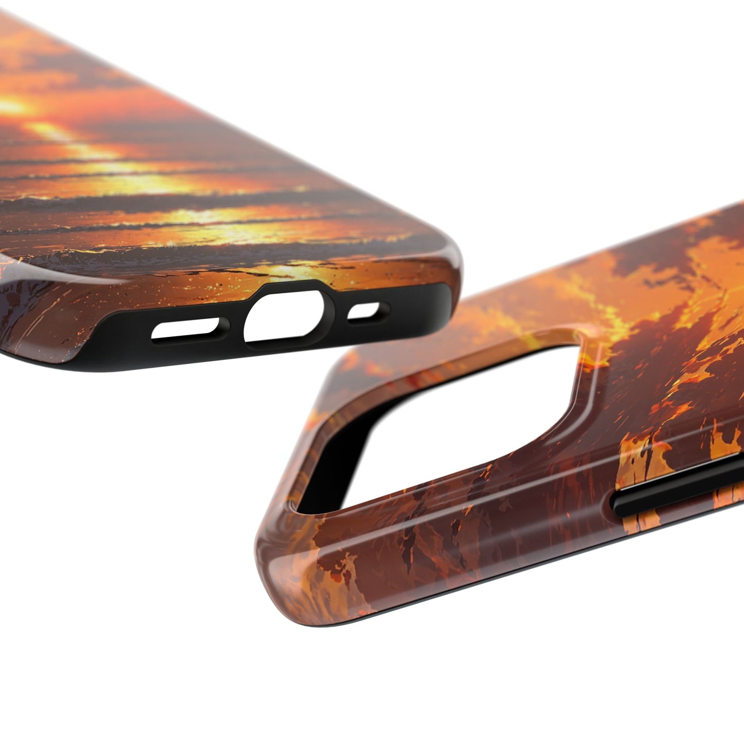 Sunset Waves Tough Phone Case - Vibrant Ocean Design