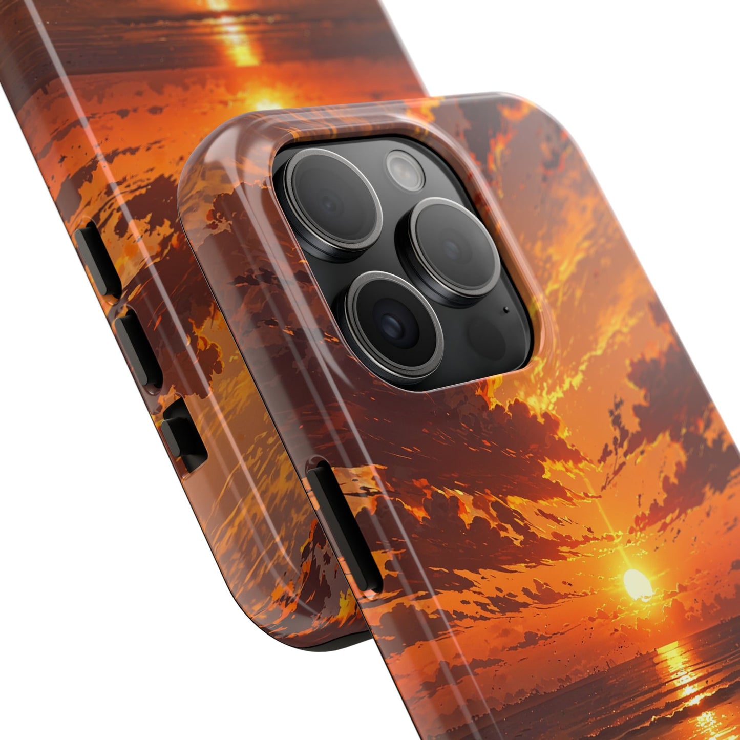 Sunset Waves Tough Phone Case - Vibrant Ocean Design