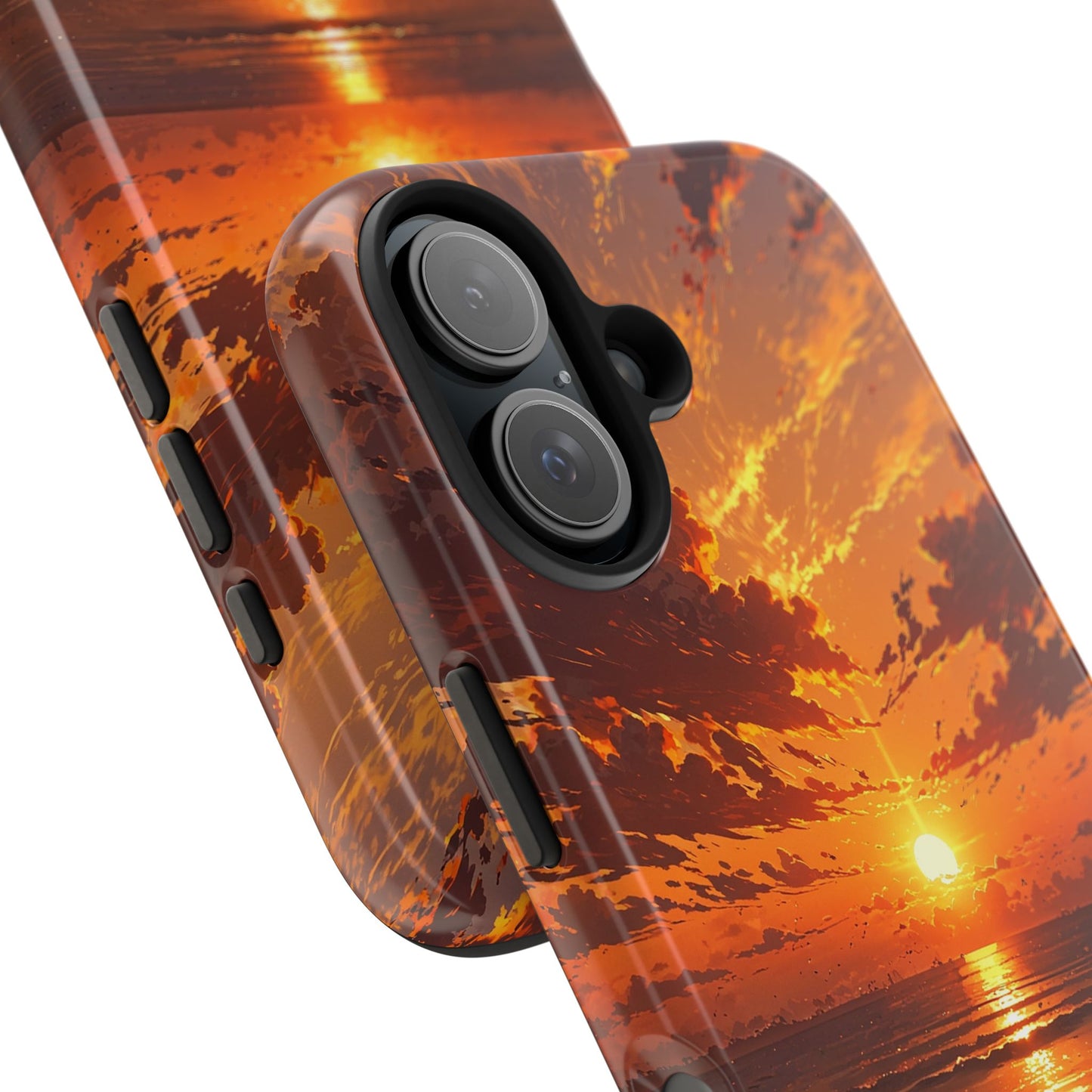 Sunset Waves Tough Phone Case - Vibrant Ocean Design